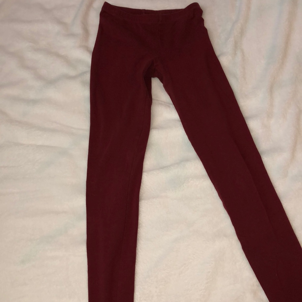Red leggings
